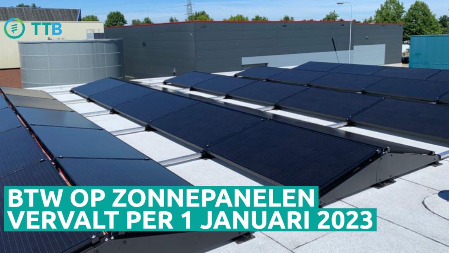 BTW op zonnepanelen vervalt per 1 januari 2023